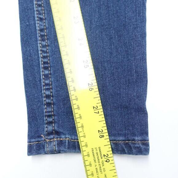 Harper Jeans Women's 29 Blue Denim Floral Stretch 5-Pockets Embroidered Skinny‎ - Picture 7 of 8